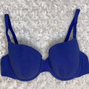 La Perla Blue Underwire Cotton Bra 38D EUC